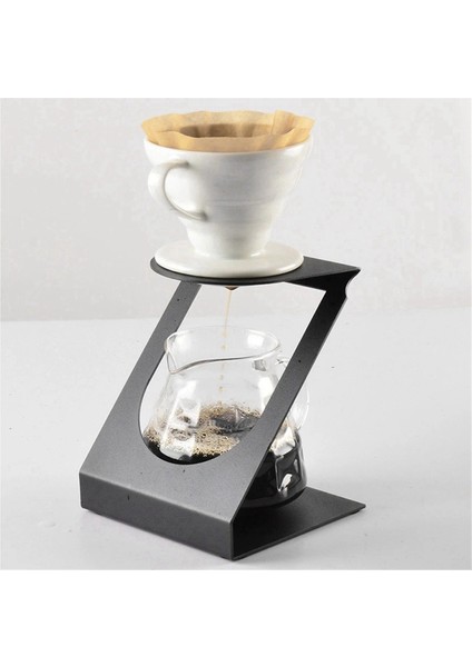 Kahve El Vur Raf Metal Filtre Kupası Tutucu Siyah Filtre Kupası Raf Kalınlaştırılmış Damla Tipi Filtre Kupası Tutucu (Yurt Dışından) indirimleri