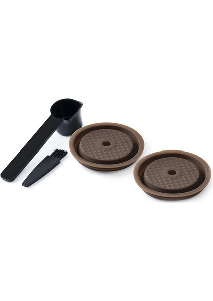 2pcs Nespresso Vertuo ve Vertuolin Kapsülleri Için Yeniden Kullanılabilir Kapak Doldurulabilir ve Uyumlu Silikon (Yurt Dışından)
