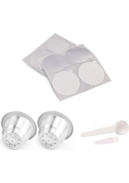 Yeniden Kullanılabilir Espresso Kapsüller, Alüminyum Folyoları Olan Paslanmaz Çelik Doldurulabilir Espresso Kapsüller (Yurt Dışından)