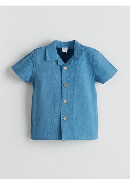 Yeni Sezon Kısa Kollu Basic Erkek Bebek Gömlek ve Şort 2'li Takım fiyatları