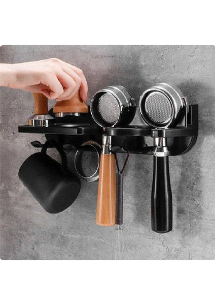 Kahve Makinesi Depolama Rafı Yıkmayan Kahve Makinesi Bitiren Duvar Standı Toz Bezi Organizatör Son Duvar Standı (Yurt Dışından)