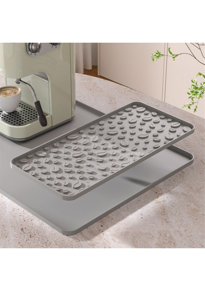 Silikon Kahve Mat 15.75X23.6 Inç Kahve Çubuk Mat Çıkarılabilir Tabak Kurutma Mat Yükseltilmiş Dökülme Geçirmez Kenarları Siyah (Yurt Dışından) fiyatları