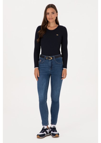 Kadın Koyu Mavi Pantolon (Jean) 50317616-DN0023