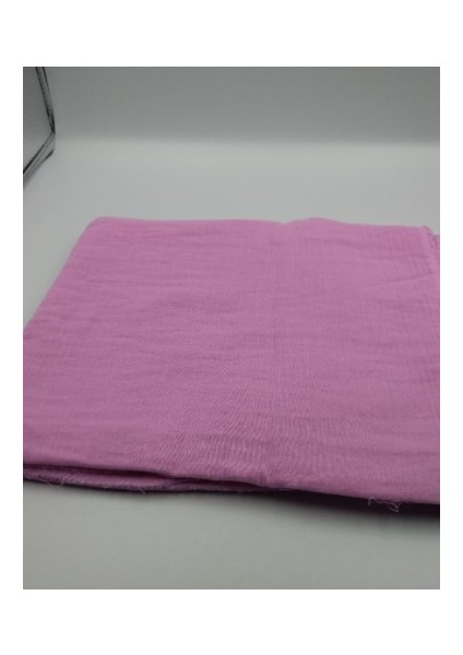 Pembe Çift Katlı Gazlı Pamuk Muslin Kumaş – Yumuşak ve Hafif Doku | 150 cm x 100 cm Elnm3 fiyatları