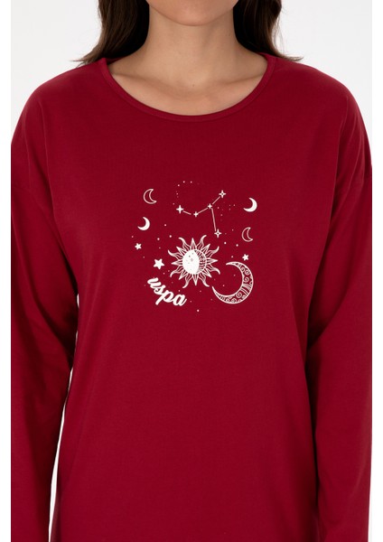 Kadın Bordo Pijama Takım 50318919-VR014