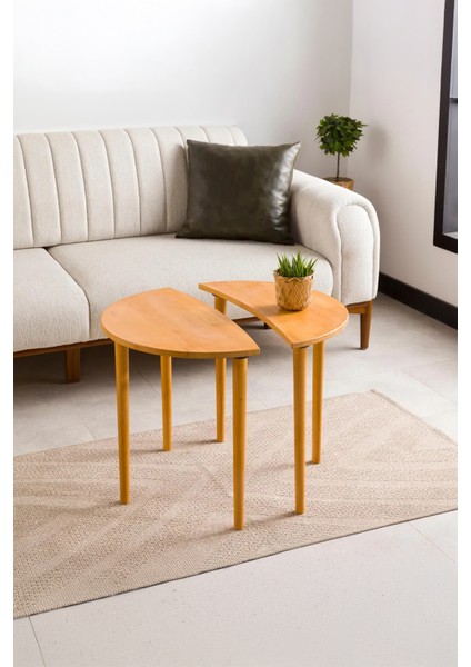 Sun & Moon Tasarım Sehpa – Modern ve Zarif Dekoratif Sehpa