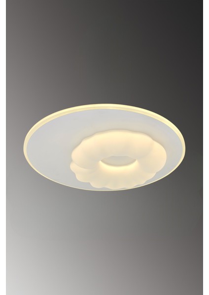 Bulut 50 cm Plafonyer LED Avize 3 Renk Işık Modlu (Beyaz / Sarı / Gün Işığı) fiyatları