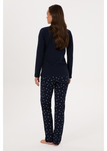 Kadın Lacivert Pijama Takım 50318897-VR033 indirimleri