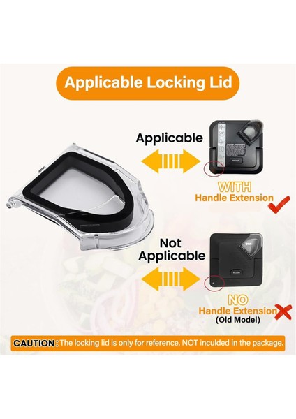 Ninja Kilitli Kapak 72OZ Sürahi BL610 BN751 BN801 BN750 Için 2 Adet Blender Kapağı Yedek Ağız Kapağı Blender Üst Parçaları (Yurt Dışından) fırsatları