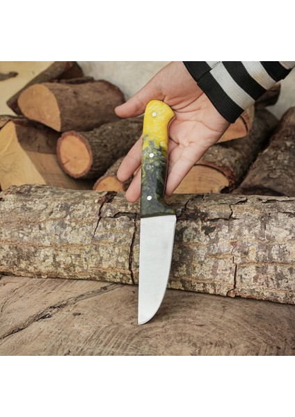 4'lü Kasap Bıçağı Seti + Kesme Tahtası - Paslanmaz Premium Kalite