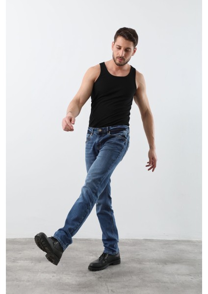 Erkek Jean Pantolon Mavi