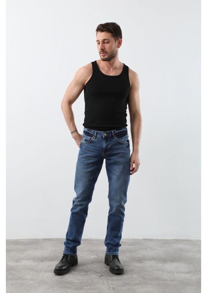 Erkek Jean Pantolon Mavi