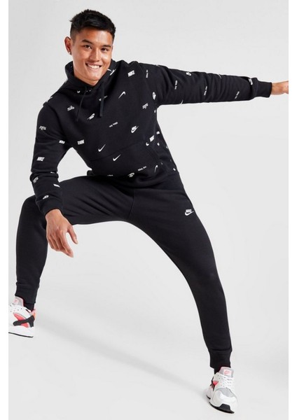 Nsw Clup Jogger Erkek Siyah Şardonlu Eşofman Altı indirimleri