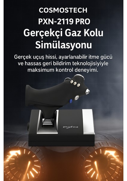 PXN-2119 Pro Uçuş Simülasyon Joystick – Pc & Ps4 & Xbox Uyumlu Titreşimli flight stick fırsatları