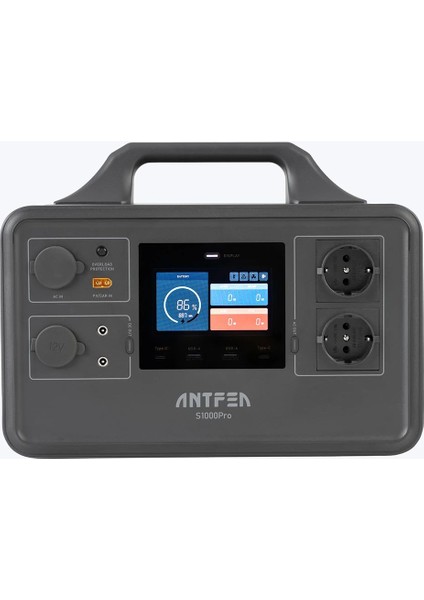 Antfea S1000PRO Taşınabilir Güç Sistemi 1200W (Yaşam Aküsü, Güç Istasyonu, Taşınabilir Akü)