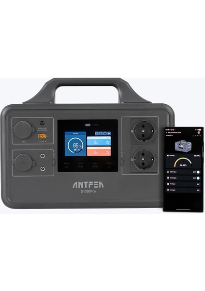 Antfea S1000PRO Taşınabilir Güç Sistemi 1200W (Yaşam Aküsü, Güç Istasyonu, Taşınabilir Akü) fiyatları