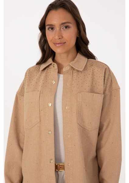 Kadın Camel Gömlek Jean 50316827-VR015 fiyatları