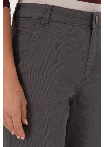Kadın Antrasit Pantolon (Kanvas-Chino) 50316895-VR006 indirimleri