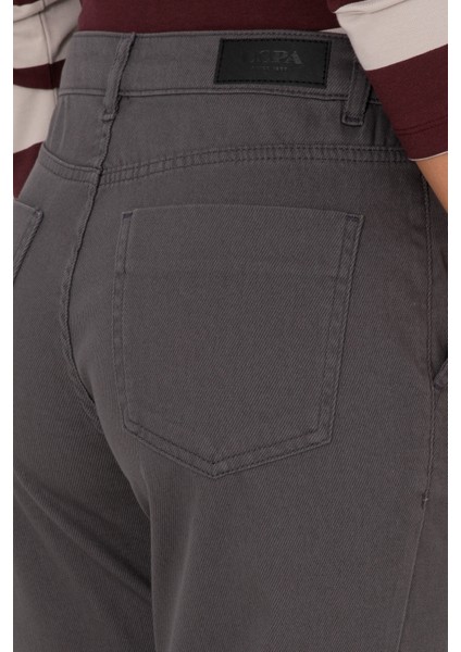 Kadın Antrasit Pantolon (Kanvas-Chino) 50316895-VR006