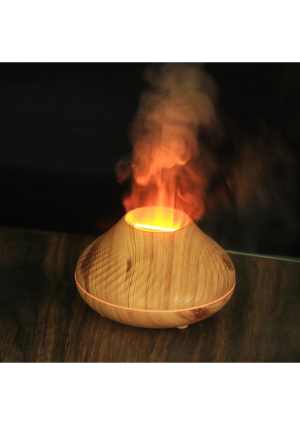 3D Alev Efektli Aromaterapi Difüzör | Renkli Işıklı Hava Nemlendirici ve Uçucu Yağ Difüzörü | Masaüstü & Yatak Odası Kullanımı Için modelleri