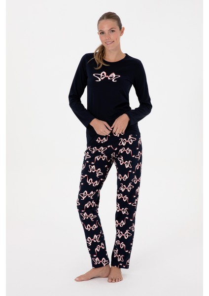 Kadın Lacivert Pijama Takım 50318932-VR033