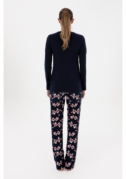 Kadın Lacivert Pijama Takım 50318932-VR033 indirimleri