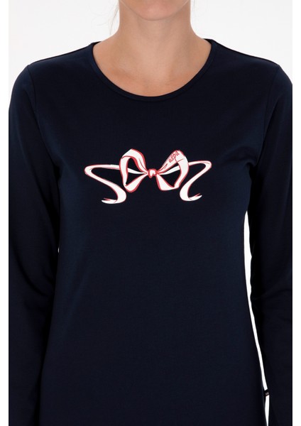 Kadın Lacivert Pijama Takım 50318932-VR033