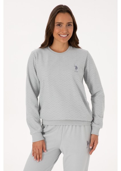 Kadın Gri Melanj Pijama Takım 50318820-VR086 modelleri