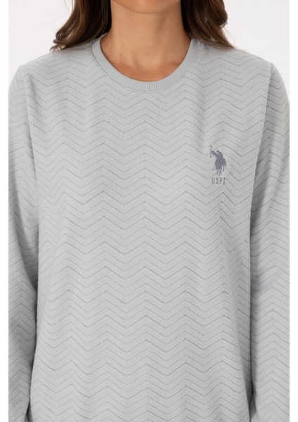 Kadın Gri Melanj Pijama Takım 50318820-VR086