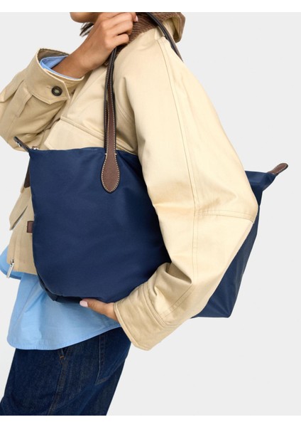 Teknik Kumaş Shopper Çanta L