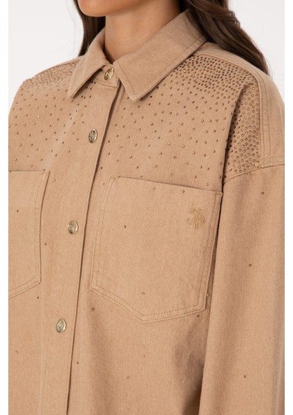 Kadın Camel Gömlek Jean 50316827-VR015