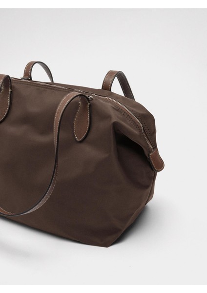 Teknik Kumaş Shopper Çanta L