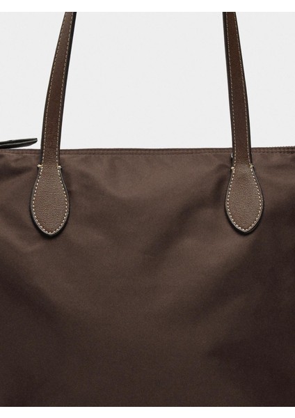 Teknik Kumaş Shopper Çanta L indirimleri