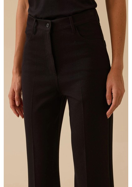 Kadın Ispanyol Paça Pantolon 0002 Siyah modelleri