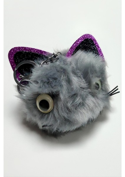 Ds-Derin Kedi Tüylü Peluş Anahtarlık-Renkli fiyatları