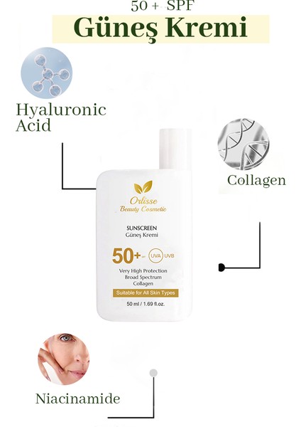 Güneş Kremi Spf 50 Suya Dayanıklı, Mavi Işık Koruyuculu ve Parlama Karşıtı Güneşkremi 50 ml fiyatları