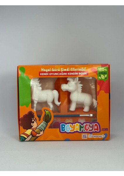At ile Eşek Boyama Seti Doğal Malzeme