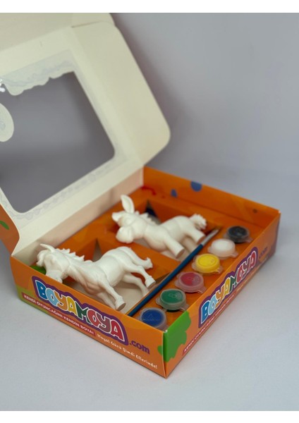 At ile Eşek Boyama Seti Doğal Malzeme modelleri