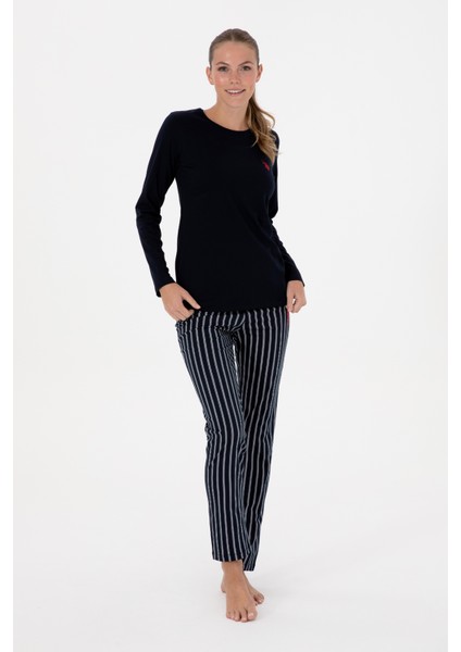 Kadın Lacivert Pijama Takım 50318883-VR033