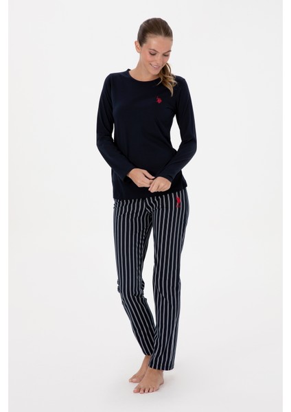 Kadın Lacivert Pijama Takım 50318883-VR033 fırsatları