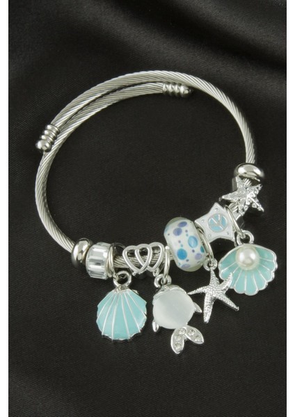 Ds-Derin Balık Panora Bileklik-Gümüş Rengi