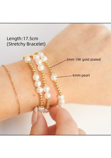 Şıklığınızı Tamamlayacak 4'lü Incili Boncuk Bileklik Seti fiyatları