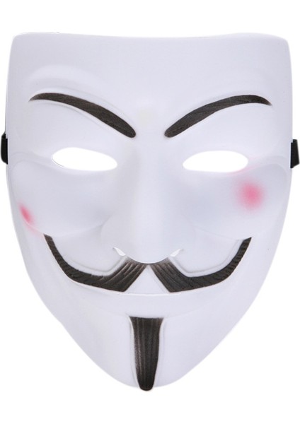 Cadılar Bayramı Vendetta Guy Fawkes V Maske Beyaz Plastik Parti Maskesi Kostüm Aksesuarı fırsatları
