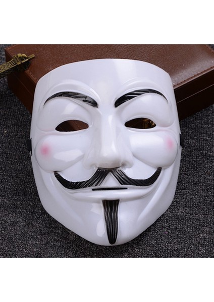 Cadılar Bayramı Vendetta Guy Fawkes V Maske Beyaz Plastik Parti Maskesi Kostüm Aksesuarı indirimleri