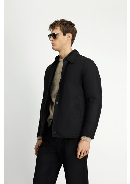 Regular Fit Bebe Yaka Çıtçıtlı Mont fırsatları