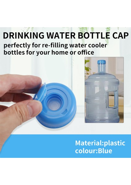 Su Sürahisi Kapağı 5'li Paket Plastik Su Şişesi Kapağı Mavi Galon Içme Suyu Şişesi Kapağı Yedek Şişe Aleti Sızıntısız (Yurt Dışından) indirimleri