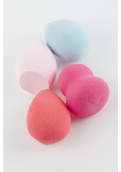 Ds-Derin 4 Adet Yumurta Makyaj Süngeri-Renkli
