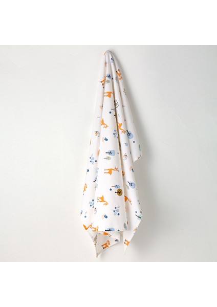 Pazen Bebek Battaniyesi – %100 Pamuk – 100X120 cm – Desenli