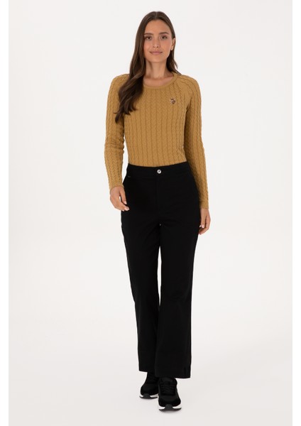 Kadın Siyah Pantolon (Kanvas-Chino) 50316912-VR046 modelleri