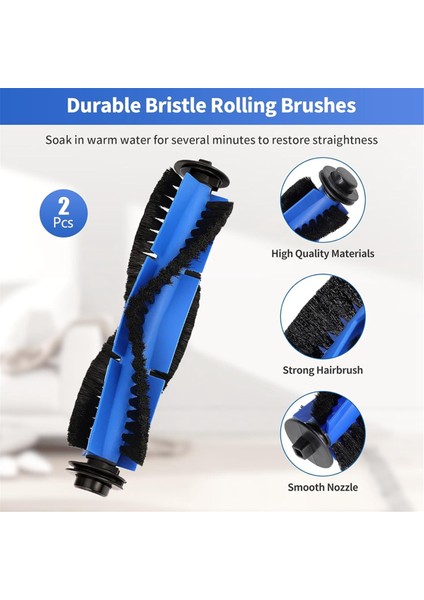 Robovac 11S,G30/ EDGE/HIBRIT,G15,G20/ HIBRIT,G35,G40/ Hibrit Için Yedek Fırça, R550 650 3500 Için (Yurt Dışından) fiyatları